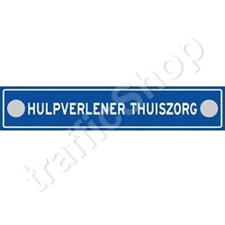 Autobord HULPVERLENER THUISZORG zuignap 50x10cm